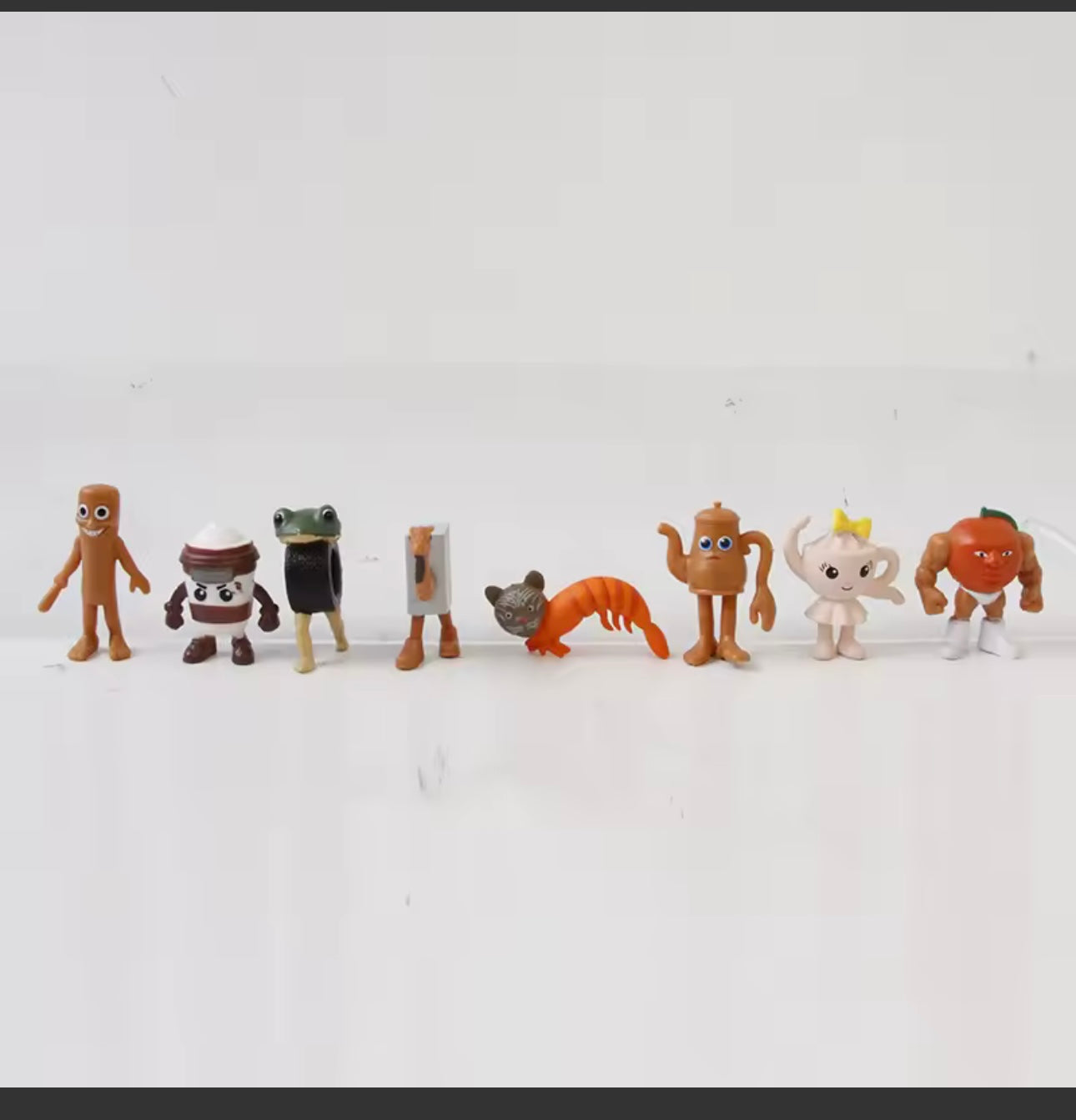 *24Pcs Italian Brainrot Tung Tung Sahur Figures Doll Tralalero Tralala Bombardino Crocodilo Shimpanzini Bananini Model Toy Gift*