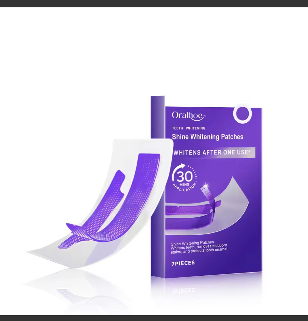 Purple Teeth Whitening Strips Brighten Tooth Remove Plaque Stain Cleaning Oral Hygiene Reduce Sensitivity Bleaching Dental Tools