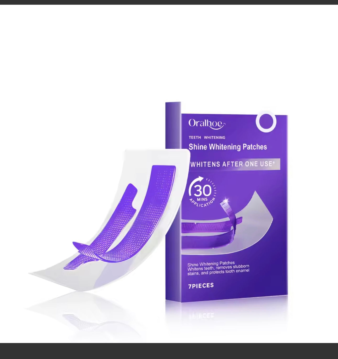 Purple Teeth Whitening Strips Brighten Tooth Remove Plaque Stain Cleaning Oral Hygiene Reduce Sensitivity Bleaching Dental Tools