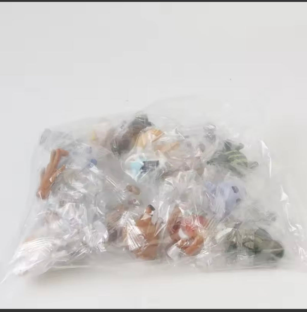 *24Pcs Italian Brainrot Tung Tung Sahur Figures Doll Tralalero Tralala Bombardino Crocodilo Shimpanzini Bananini Model Toy Gift*