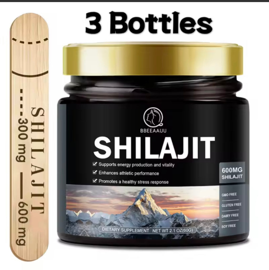 BBEEAAUU 60g 100% Himalaya Pure Shilajit Resin Original Mineral Health Supplement Non-GMO Brain Memory Cognitive Energy Health