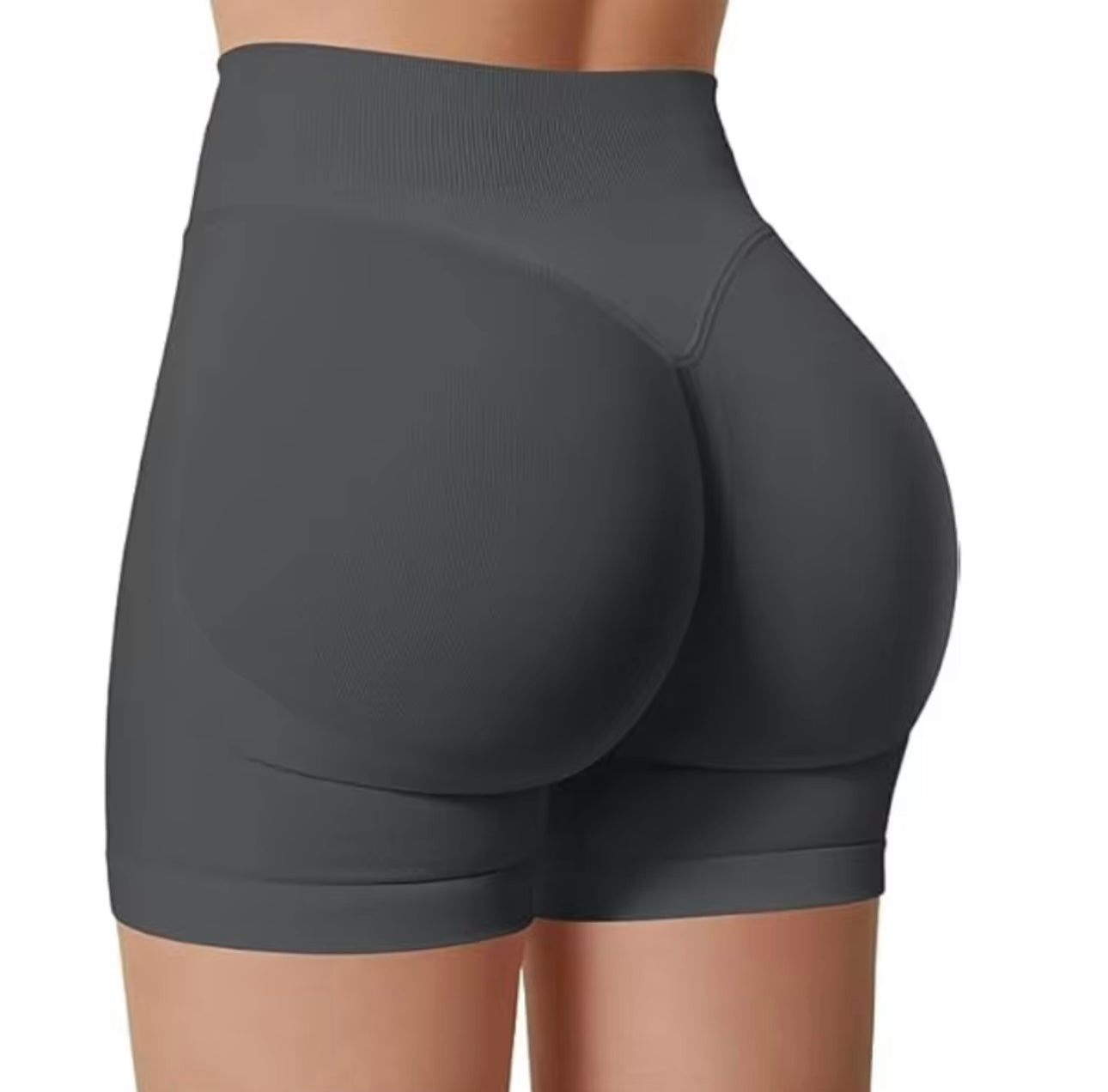 Summer High Waisted Yoga Shorts Fashionable and Sexy Running Fitness Pants Solid Color Yoga Leggings