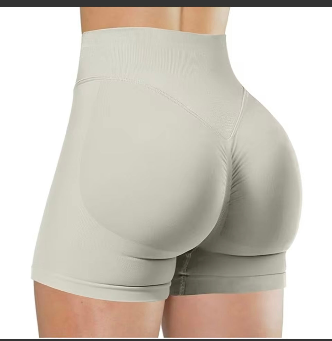 Summer High Waisted Yoga Shorts Fashionable and Sexy Running Fitness Pants Solid Color Yoga Leggings