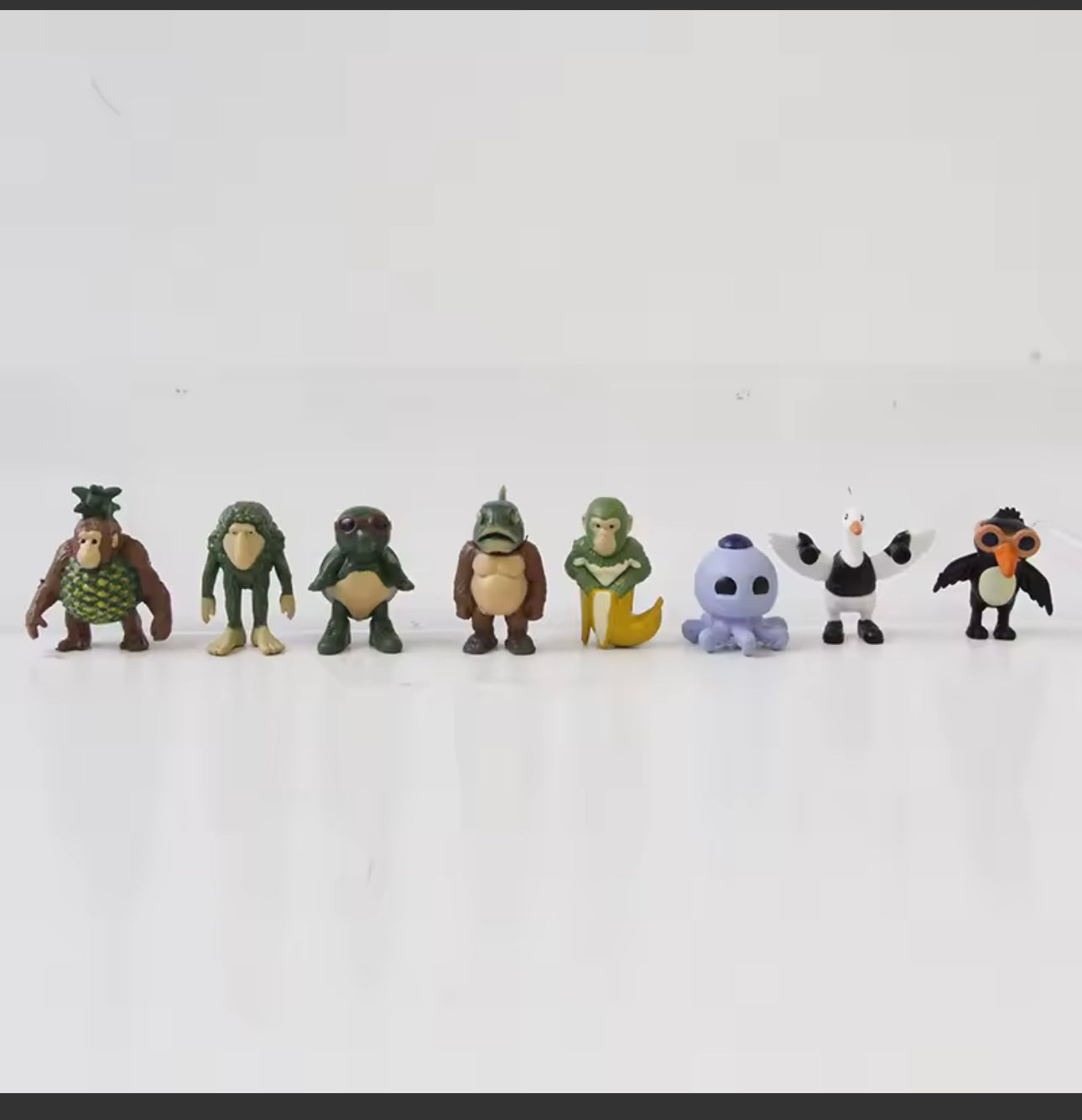 *24Pcs Italian Brainrot Tung Tung Sahur Figures Doll Tralalero Tralala Bombardino Crocodilo Shimpanzini Bananini Model Toy Gift*