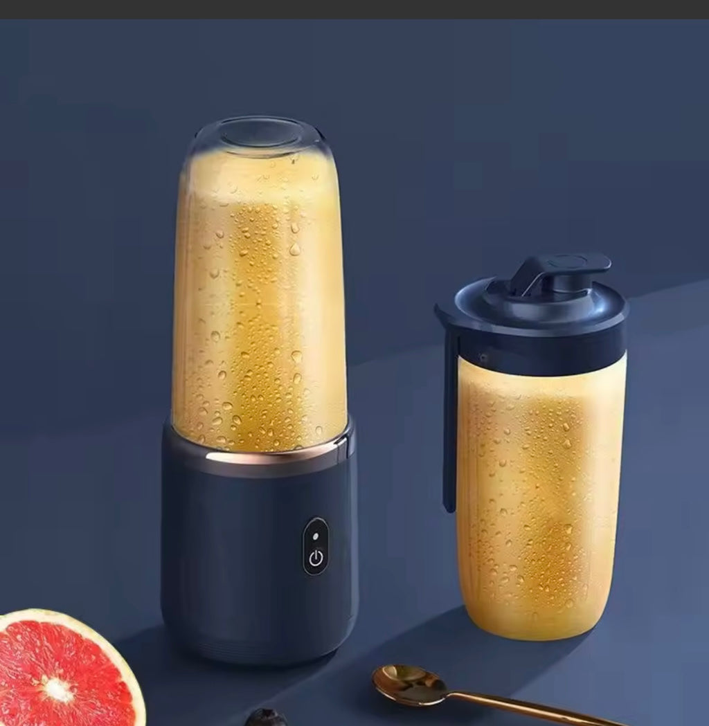 Portable Juicer Blender 400ml Electric Fruit Juicer USB Charging Lemon Orange Fruit Juicing Cup Smoothie Blender Machine 2cups