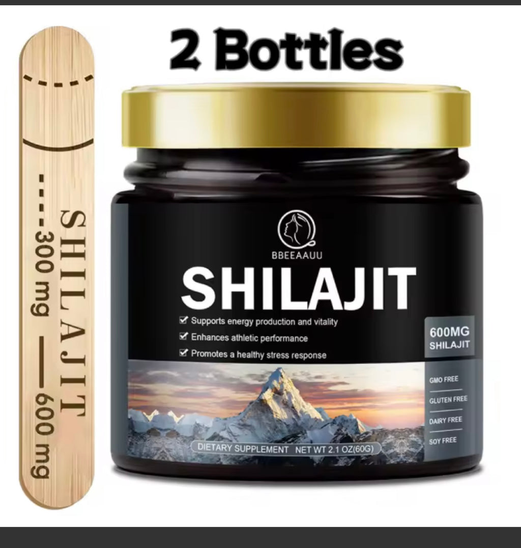 BBEEAAUU 60g 100% Himalaya Pure Shilajit Resin Original Mineral Health Supplement Non-GMO Brain Memory Cognitive Energy Health