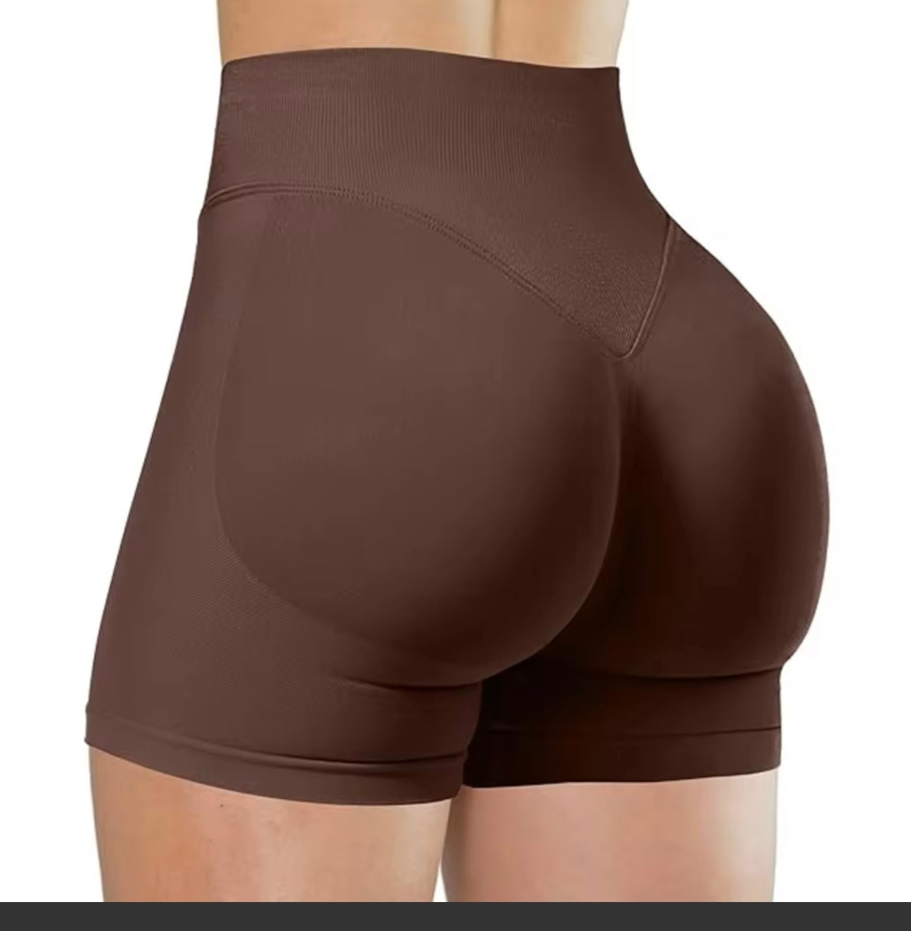Summer High Waisted Yoga Shorts Fashionable and Sexy Running Fitness Pants Solid Color Yoga Leggings