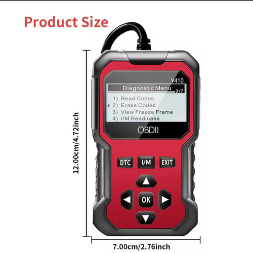 Car OBD2 Scanner Diagnostic Tool Code Reader Engine Fault Code Reader Diagnoses All OBD II Protocol Cars Since 1996 Scan Tool