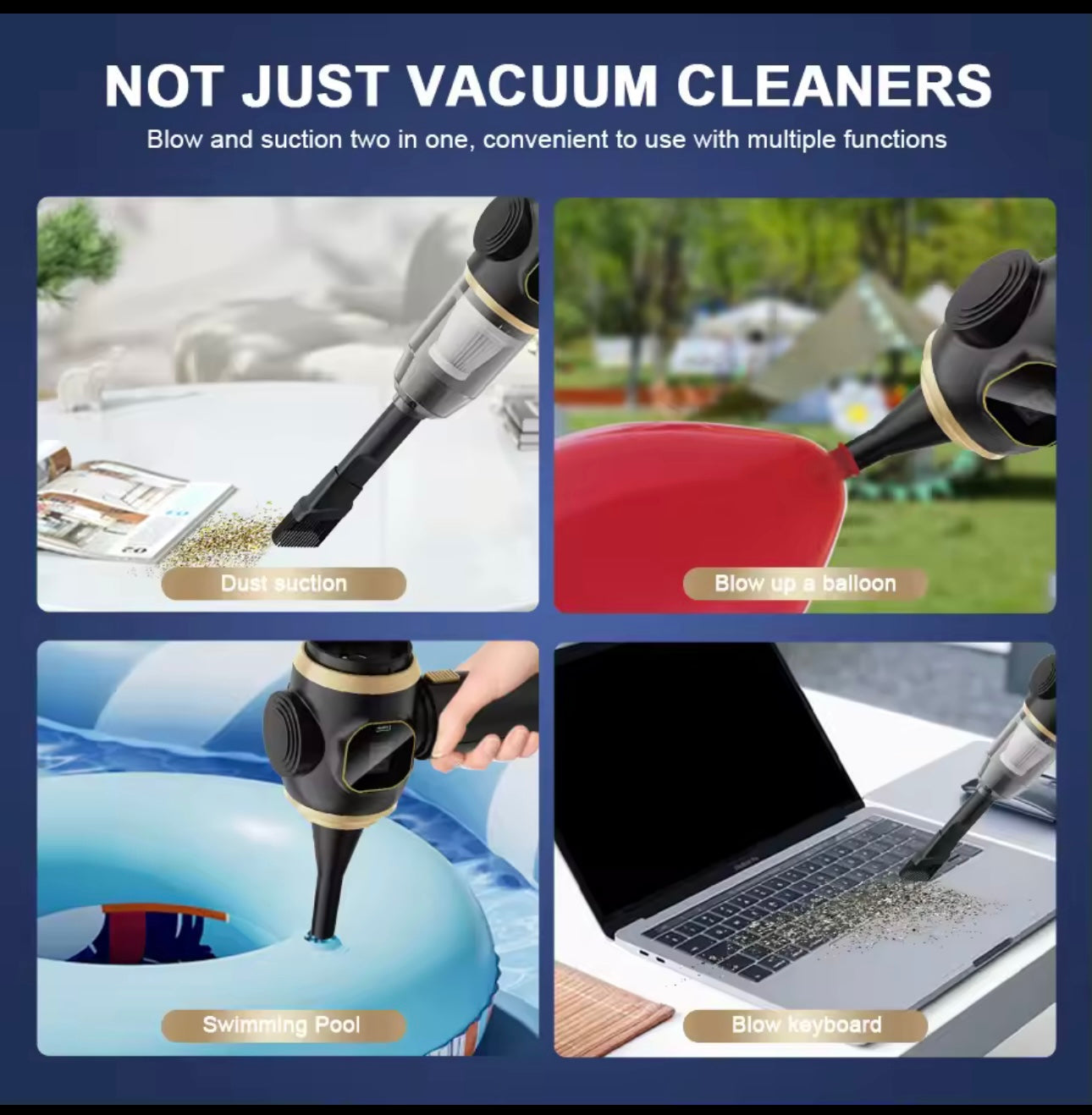 Portable Car Vacuum Cleaner – High Power Mini Auto Vacuum
