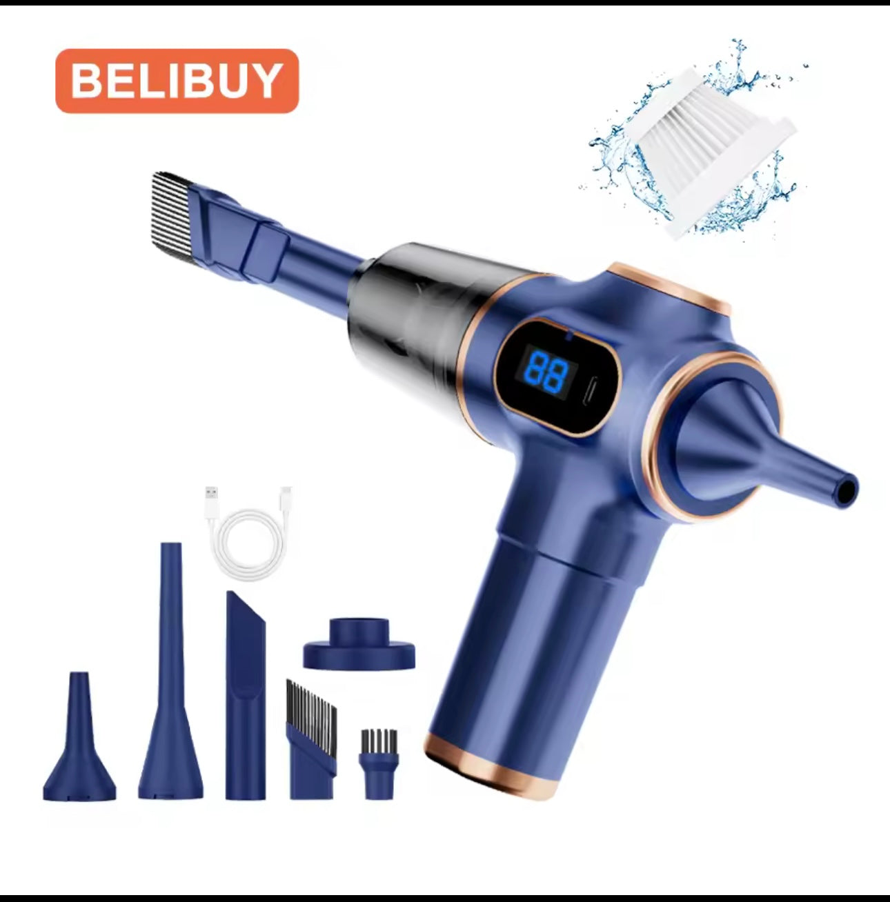 Portable Car Vacuum Cleaner – High Power Mini Auto Vacuum