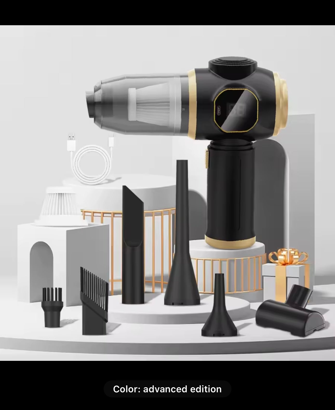 Portable Car Vacuum Cleaner – High Power Mini Auto Vacuum